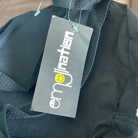 🎈3/$20 NWT Emojination black emoji mini backpack - Picture 7 of 7